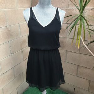Express Chiffon Black Dress